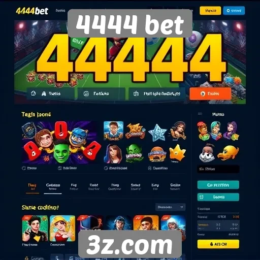 Experiência do usuário na interface do site 4444 bet